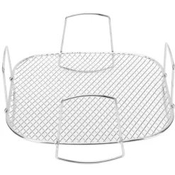 Avsvalningsgaller-Pommes frites i rostfritt stål Anti Fall Ugn Kylställ Hållare Hylla för Hem Kök Grill