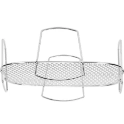 Avsvalningsgaller-Pommes frites i rostfritt stål Anti Fall Ugn Kylställ Hållare Hylla för Hem Kök Grill