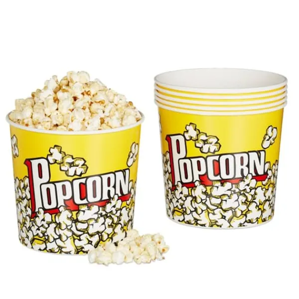 Popcornmaskiner-Popcornhink Set, 17,5x18 cm, Gul