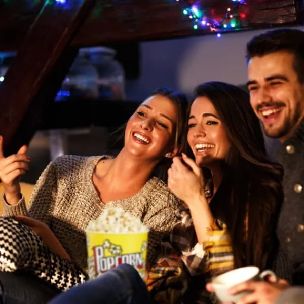 Popcornmaskiner-Popcornhink Set, 17,5x18 cm, Gul