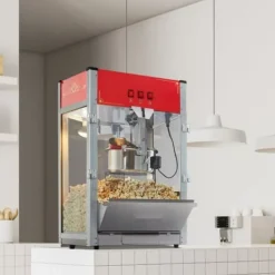 Popcornmaskiner-Popcornmaskin 12 Oz Bänkskiva 1440W, Hög Kapacitet, Snabb Uppvärmning, Popcorn Popper, Perfekt för Fester och Hemmakvällar
