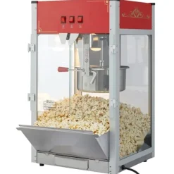 Popcornmaskiner-Popcornmaskin 12 Oz Bänkskiva 1440W, Hög Kapacitet, Snabb Uppvärmning, Popcorn Popper, Perfekt för Fester och Hemmakvällar