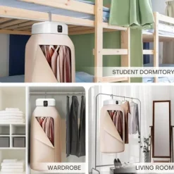 Portabel Torktumlare, Vikbar, Fjärrkontroll, UV-Teknik