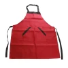Förkläden-Praktiskt Damförkläde Herrklänning För Hemkök Restaurang Matlagning Kock Röd