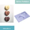 Gelatinformar-Pralinform Hjärta Diamant - Porto Formas 01 - Special 3 Part Mold