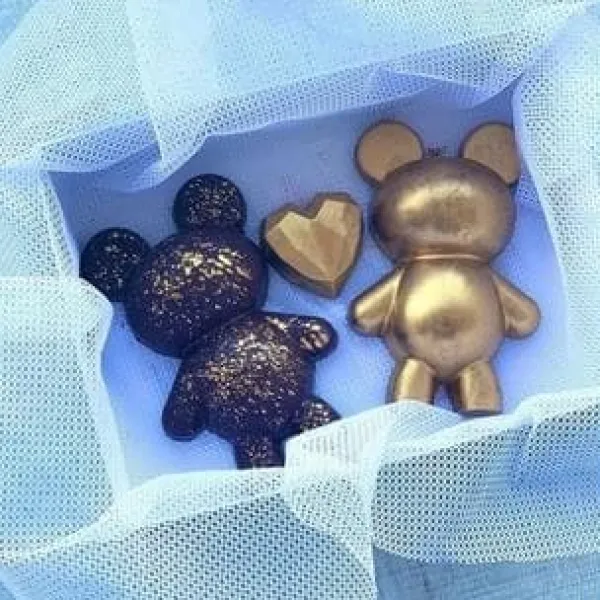 Gelatinformar-Pralinform Nallebjörn Chokladform - Porto Formas 63 - Special 3 Part Mold