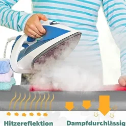 Tvättutrustning-Premium strykbrädeskydd för snabb och enkel strykning, lämplig för ångstrykjärn, 41 cm x 120 cm