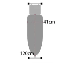Tvättutrustning-Premium strykbrädeskydd för snabb och enkel strykning, lämplig för ångstrykjärn, 41 cm x 120 cm