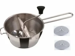 Pressa puré - INOXIBAR - Grönsaksfräs - Inox - 2 skivor på 15 cm - Diskmaskinskompatibel