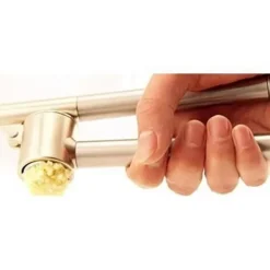 Vitlökspressar-Pressade - Heavy Duty Deluxe - Rostfritt stål - 16 cm - Avtagbar - Lätt att rengöra