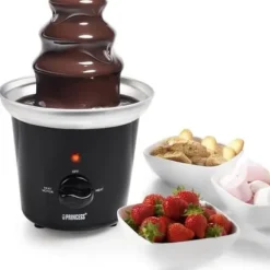 Princess chokladfontän - Svart - 32W - 3 justerbara lägen - Ändlös skruv - Håll varm funktion