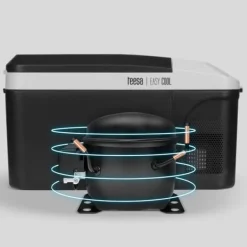 Kylskåp-Professionell TEESA resekyl med frysfunktion 13L DC12/24V AC 230V