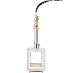 Gasbrännare-Propanässja, 2-brännare fyrkantig rostfri, stor kapacitet, metallsmide