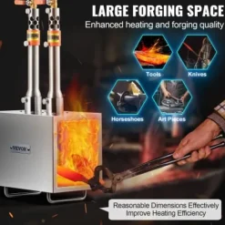 Gasbrännare-Propanässja, 2-brännare fyrkantig rostfri, stor kapacitet, metallsmide