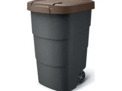 Soptunnor & Papperskorgar-Prosperplast soptunna brun (CEN-80996)