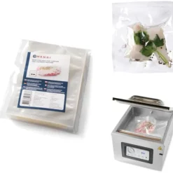 Vakuumförpackare-Påsar för Sous vide matlagnings- och kammarvakuumförpackningsmaskiner 150x200mm 100 st.