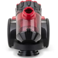 Golvdammsugare-Påslös multicyklondammsugare - LIVOO DOH105R - 700 W - 2 L - 78 dB - Tvättbart filter - 2-i-1-munstycke - Röd / Svart