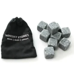 QQ16456-Natural Stapstone Återanvändbar whiskykylare whiskystenar whiskyisbitar Colagne Champag vinöl