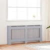 vidaXL Elpannor & Värmepannor-Radiatorlock 2 pcs Grå 172 x 19 x 81,5 cm Konstruerat trä