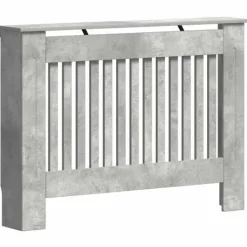 vidaXL Elpannor & Värmepannor-Radiatorlock Betonggrå 112 x 19 x 81,5 cm Konstruerat trä