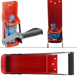 Burkkrossare-Red Steel Can Crusher - 500ML flaskåtervinningsverktyg med öppnare