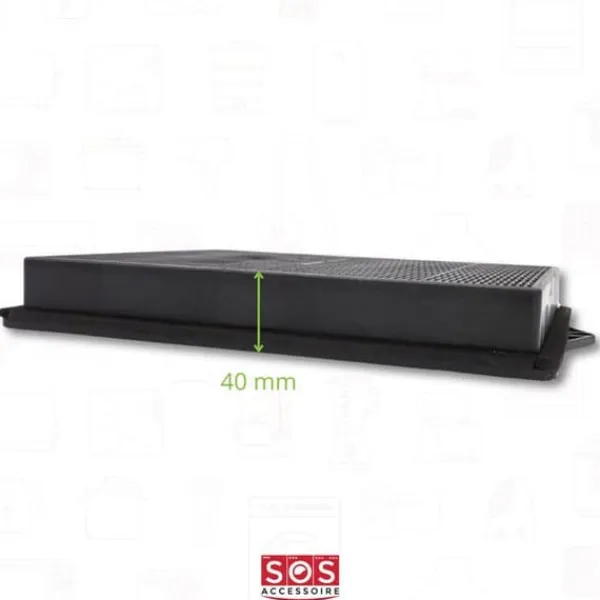 Whirlpool Köksfläktar-Rektangulärt kolfilter typ 160 (DKF41) (individuellt) för Hood A