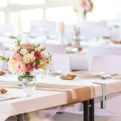 Dukclips & -Vikter-Relaxdays Bordsdukklämma, set av 4, justerbar, för tjocka bord, rostfritt stål, upp till en tjocklek av 4,2 cm, silverfärgad