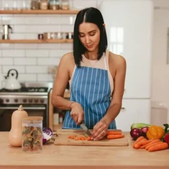 Förvaringsburkar-Relaxdays Set med 3 glasburkar, bambulock, rund förvaringsburk, 800 ml, hermetisk, transparent/naturlig