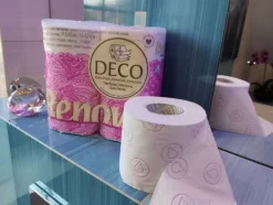 Toalettpapper-Renova Deco Vit Doft Toalettpapper 4-lagers 140 ark 4 rullar