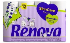 Toalettpapper-Renova Skin Care Lavender 12R Toalettpapper