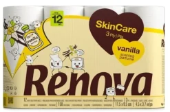 Toalettpapper-Renova Skin Care Vanilla 12R Toalettpapper