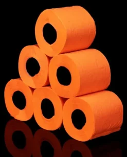 Toalettpapper-Renova toalettpapper med apelsindoft, 16,1 m, 3-lagers, 140 ark, 6 rullar