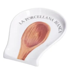 Skedhållare-Repose-cuillère - La Porcellana Bianca - Konservera - Porslin - 17 cm x 14 cm - Elegant och praktisk