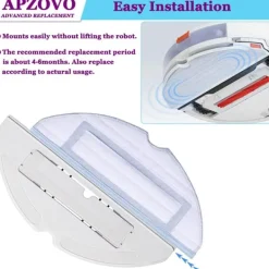 Dammsugartillbehör-Reservdelar till Roborock S7/S7 Plus/T7/T7 Plus/T7s/T7s Plus 9 delar