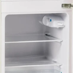 Retro-Kylskåp, Gefrierkombination, 88.8 cm, 60L kyl, 22L frys, 102 kWh/år, LED-ljus, Cremevit, Energieklass E