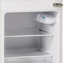 Retro-Kylskåp, Gefrierkombination, 88.8 cm, 60L kyl, 22L frys, 102 kWh/år, LED-ljus, Cremevit, Energieklass E