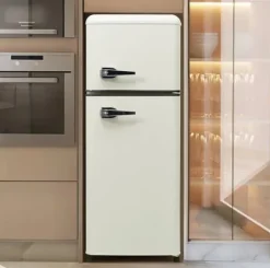 Kombinerad Kyl- & Frys-Retro-Kylskåp, Kombinerad kyl och frys, 105.5 cm, 92L, 28L frys, 116 kWh/år