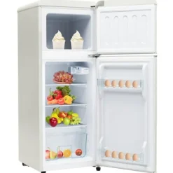 Kombinerad Kyl- & Frys-Retro-Kylskåp, Kombinerad kyl och frys, 105.5 cm, 92L, 28L frys, 116 kWh/år