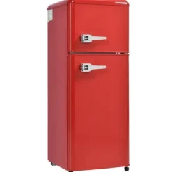 Kombinerad Kyl- & Frys-Retro-Kylskåp, Kombinerad kyl och frys, 105.5 cm, 92L, 28L frys, 116 kWh/år