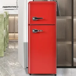 Kombinerad Kyl- & Frys-Retro-Kylskåp, Kombinerad kyl och frys, 105.5 cm, 92L, 28L frys, 116 kWh/år