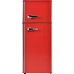 Kombinerad Kyl- & Frys-Retro-Kylskåp, Kombinerad kyl och frys, 105.5 cm, 92L, 28L frys, 116 kWh/år