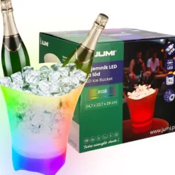 Ishink & Kylare-RGB-ishink med LED-belysning COOLER 5L BLUETOOTH-högtalare