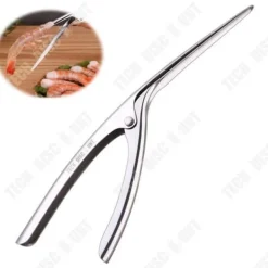 Matknäckare-Räka kniv - TD® - Rostfritt stål 304 - 21x6.5 cm - Silver - Praktisk för köket