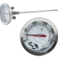 Röktermometer, stål, med 16 cm sond, ORION 152849