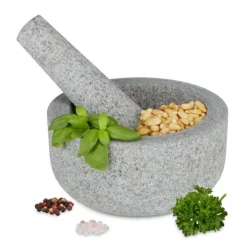 Robust granitmortel och mortelstöt