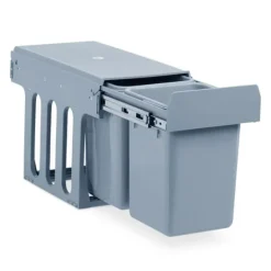 Robust inbyggd köksavfallsbehållare 2x 8 liter