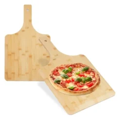 Robust pizzaspade i bambu, set om 2
