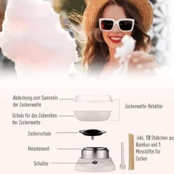 Rootz Candy Machine - Wit - Staal, Pp - 10,63 cm x 10,23 cm x 7,09 cm