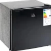 Kylskåp-Rootz Minifrys - 35 L frysbox - Minikylskåp - Minikyl - 5-nivå temperaturkontroll - Stål, plast - Svart - 47W x 44,2D x 48,8H cm