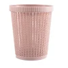 Soptunnor & Papperskorgar-Rosa rund imiterad rotting papperskorg - Täcklös hemsoptunna